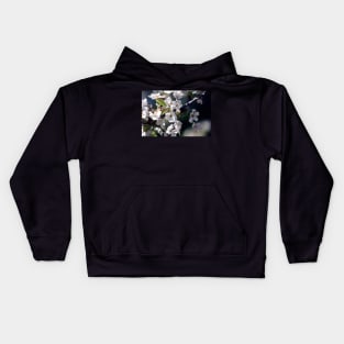 White Flowers Photo Kids Hoodie